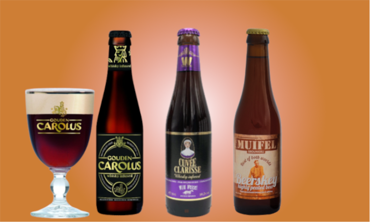Whiskey bier Drie whiskey bieren